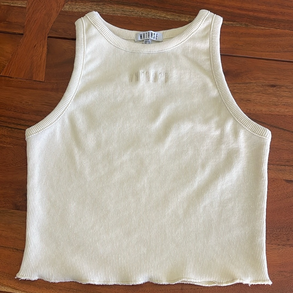 Winter Muse LNGE Rib Tank. Vanilla. Size XS.